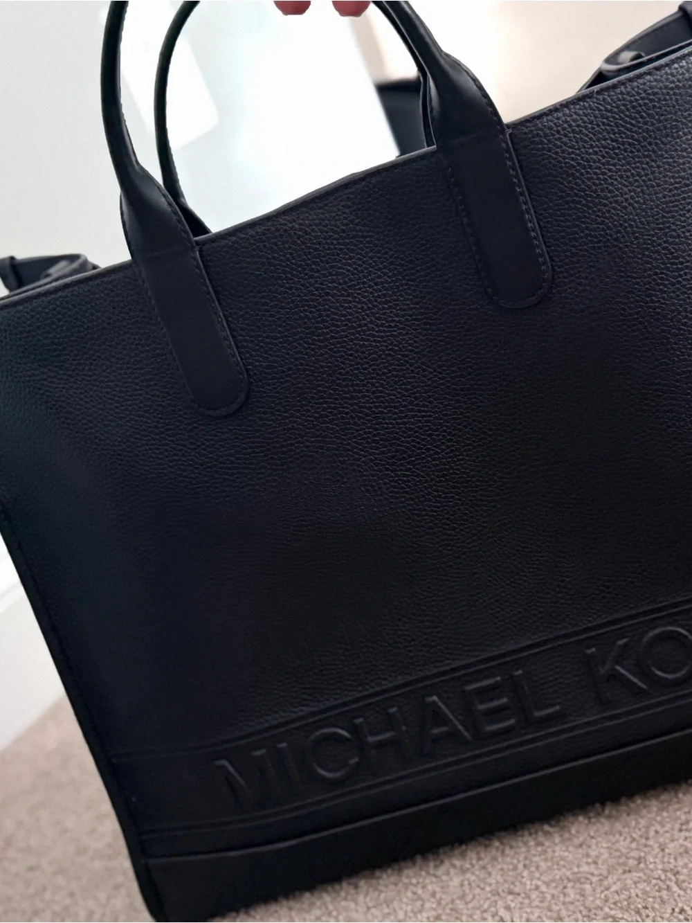 Michael Kors Black Pebbled Leather Tote